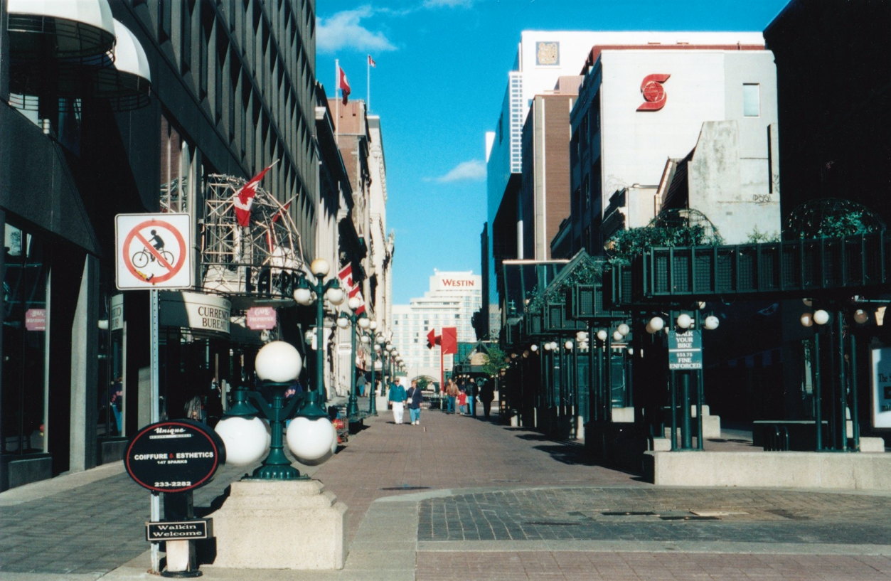 Sparks Street image: The usually deserted Sparks Street Mall